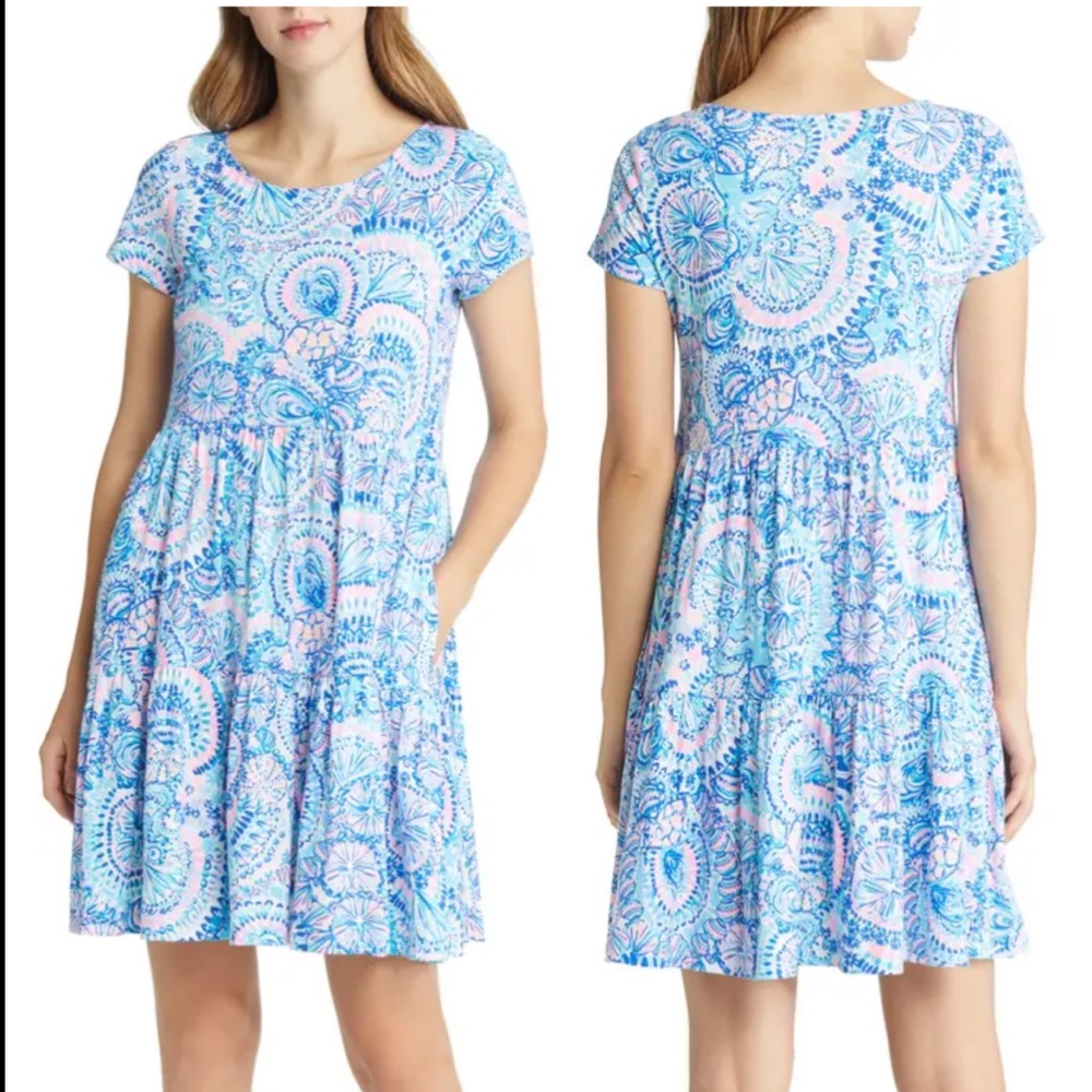 LILLY PULITZER Geanna Print Tiered Dress. Size XXL. NWT